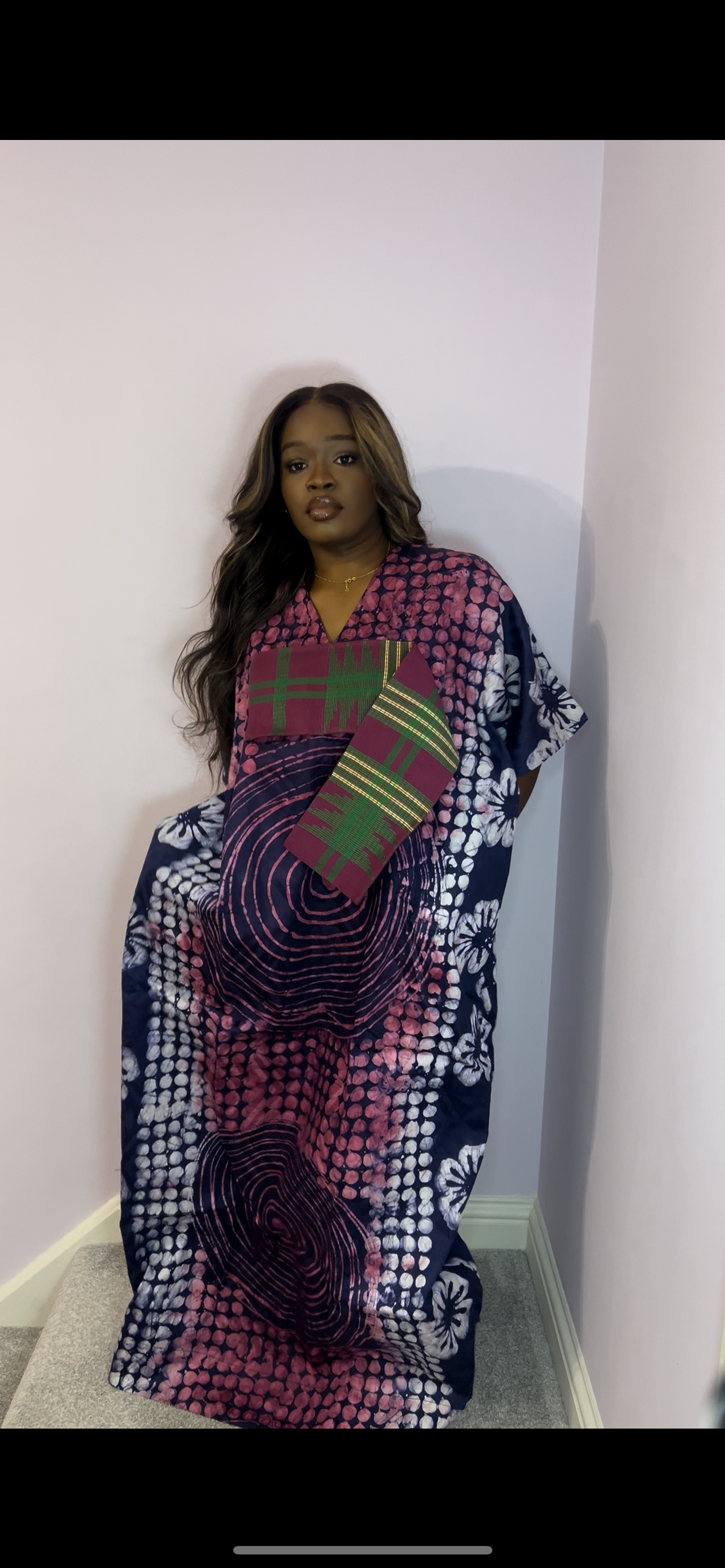 Unique multi coloured bubu one size