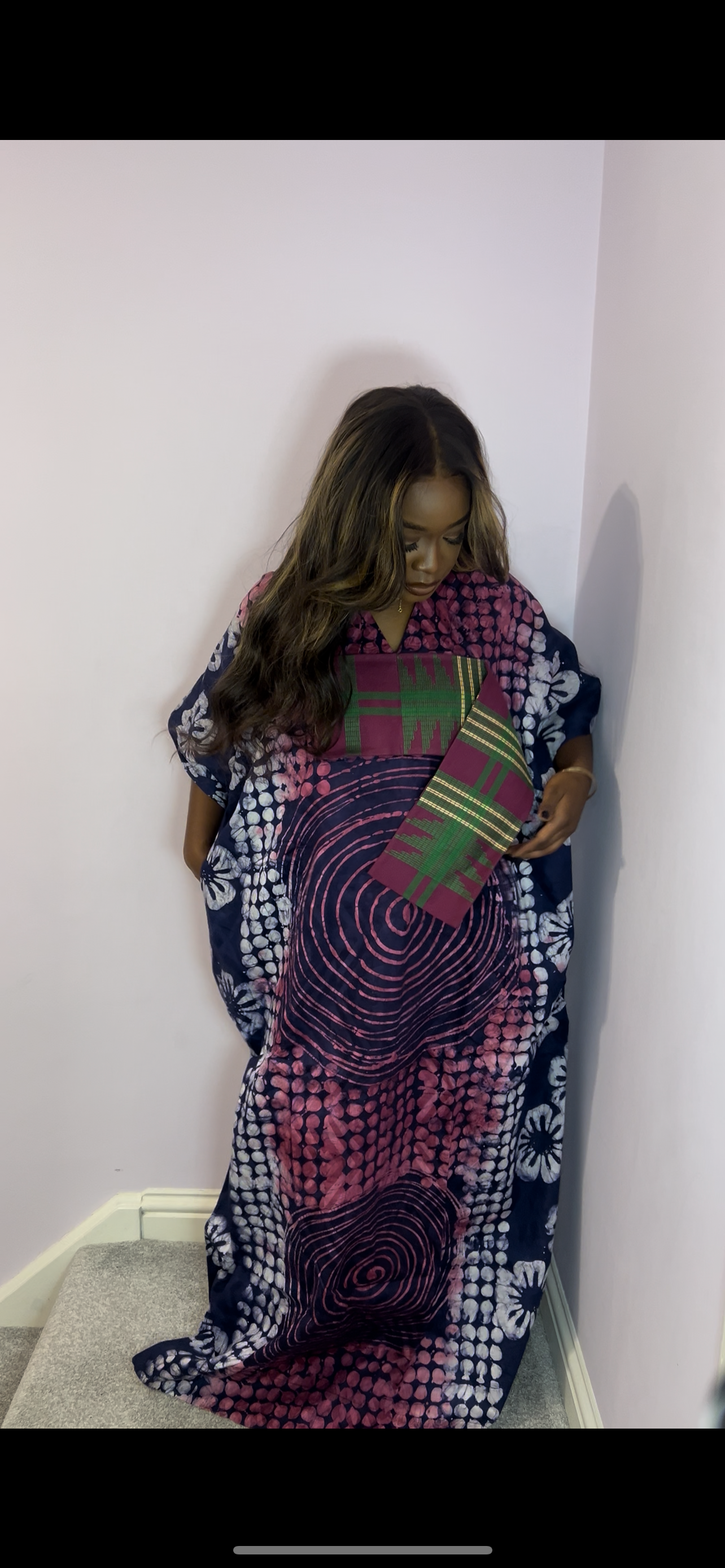 Unique multi coloured bubu one size