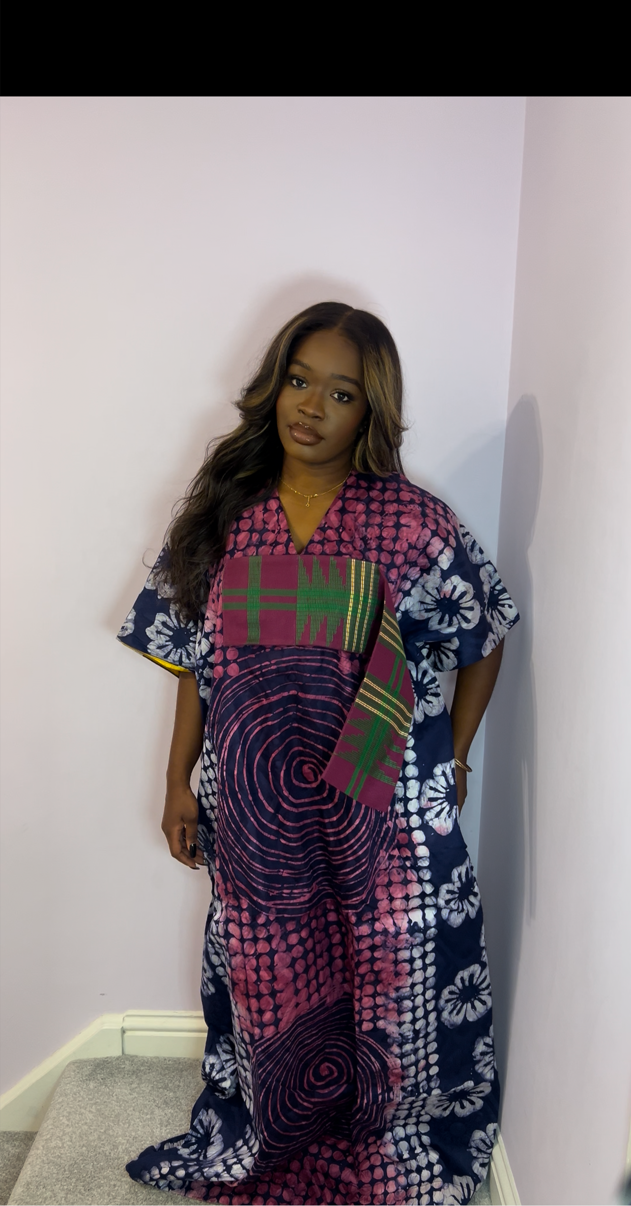 Unique multi coloured bubu one size